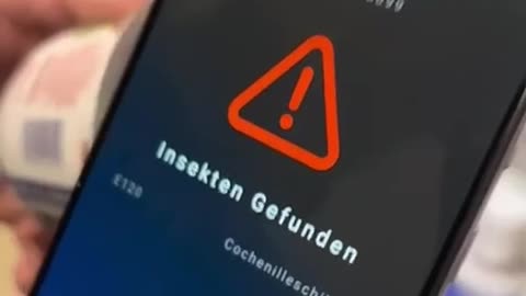 German app called the 'Insect Food Scanner', to ensure food is free from insects