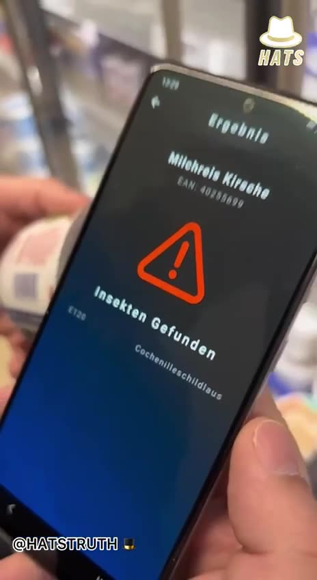 German app called the 'Insect Food Scanner', to ensure food is free from insects