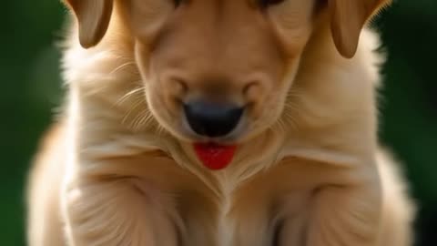 Adorable Puppy Tries Strawberry for the First Time!