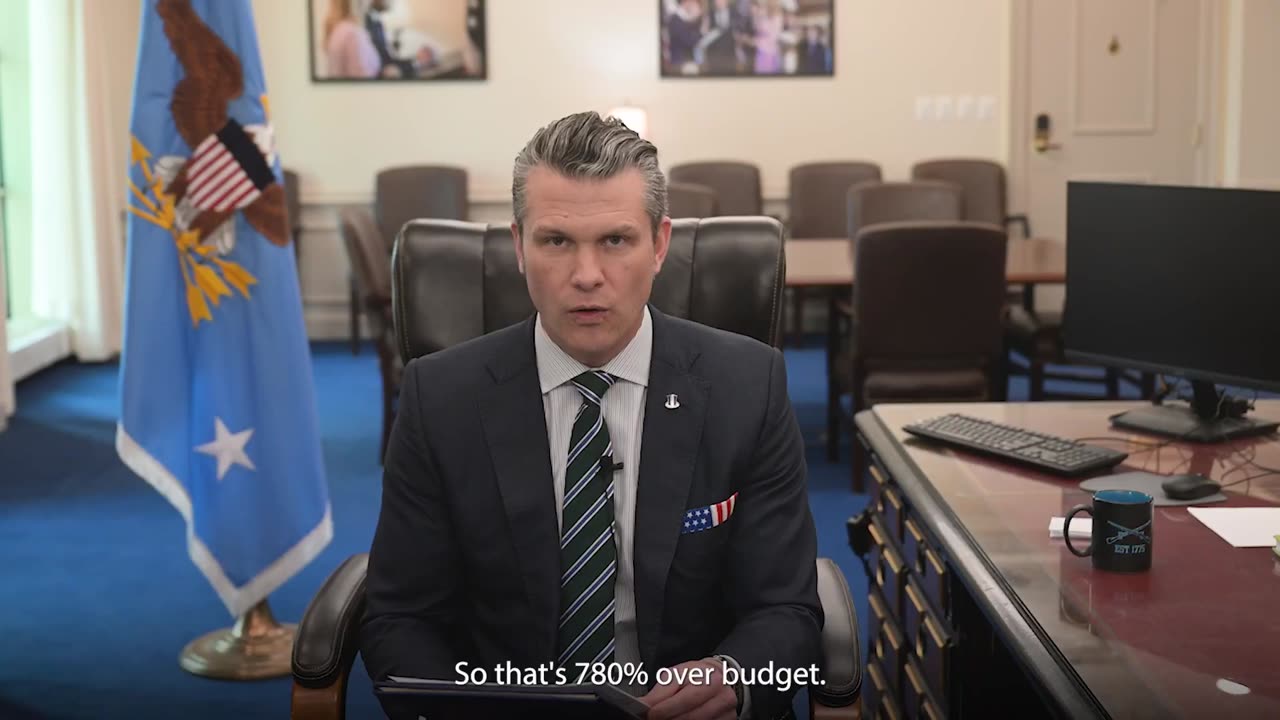 Secretary of Defense Pete Hegseth update on $580 million in DoD wasteful spending