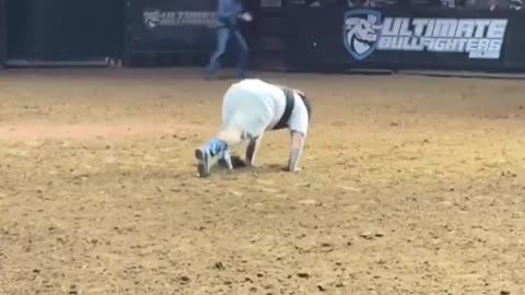 Rapper Mexican OT was hit by a bull at the PBR Rodeo 😳
