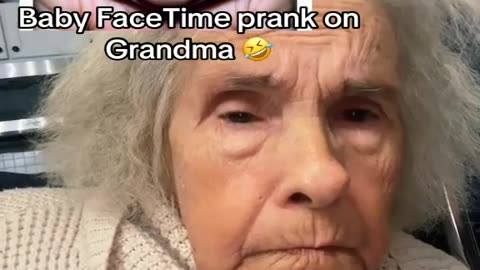 Baby Face Time prank on Grandma