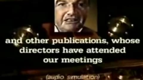 David Rockafeller's New World Order Speech (1991)