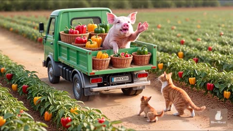 Kitten Gets Sick After Helping Mama Cat Harvest Carrots 🥕 Mama Buys Medicine _ Cooks Delicious Meals