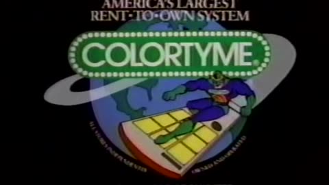 ColorTyme Rent-to-Own TV Commercial w/Captain ColorTyme from 1988 Version 2