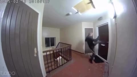 Calming a violent neighbor.