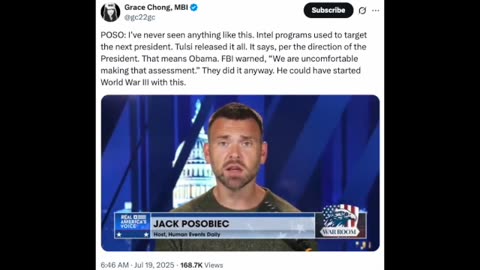 DNI Chief Tulsi Gabbard Releases Docs Detailing Involvement of Obama To Take Down His Successor