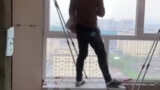 Reach new heights while laying tiles!.hd
