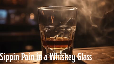Sippin Pain in a Whiskey Glass