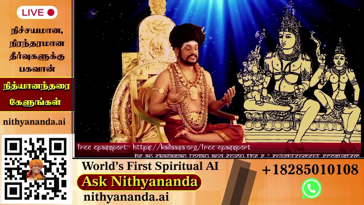 Absorb spiritual teachings during live darshans led by SPH Bhagavan Sri Nithyananda Paramashivam.