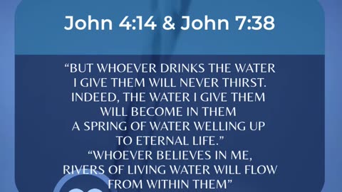 Jesus is the living water