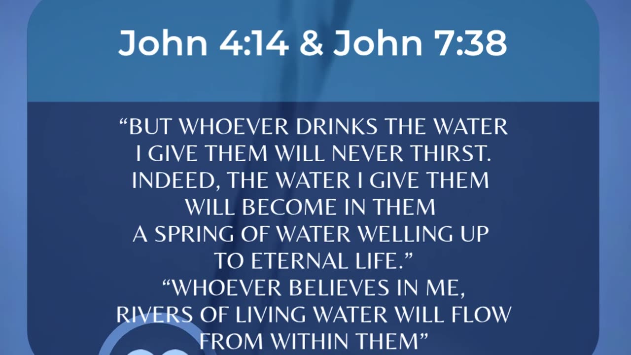 Jesus is the living water