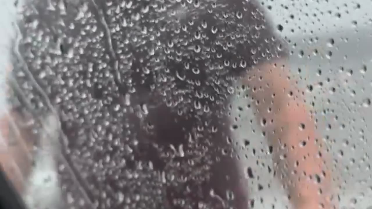 Sister Dares Brother to Stand in Downpour