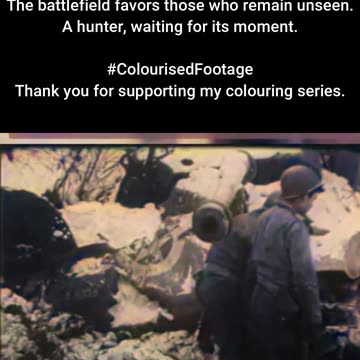 Hidden in Plain Sight Camouflaged Vehicle 1944 #ColourisedHistory