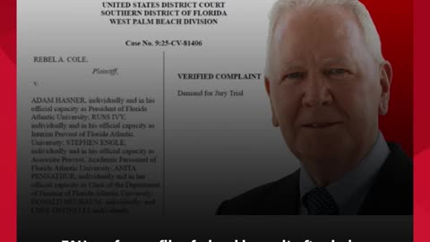 FAU professor files federal lawsuit after being put on leave for defending Charlie Kirk