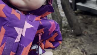 Baby Kayla Smiling at Her Bunny Buddies 🐰😊