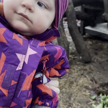 Baby Kayla Smiling at Her Bunny Buddies 🐰😊
