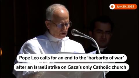 Pope Leo expressed deep sorrow after an Israeli strike on the Holy Family Church