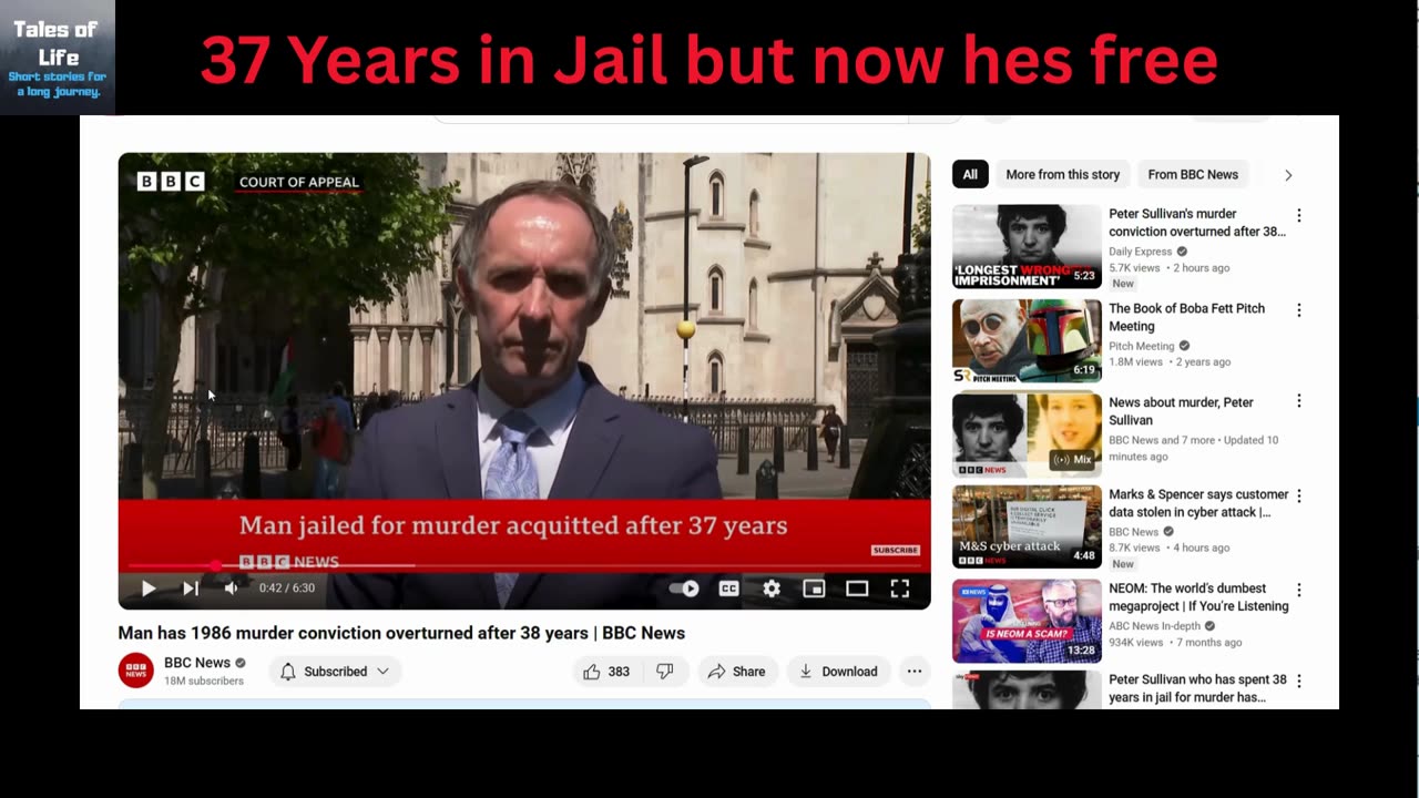 37 Years in Jail but now hes free