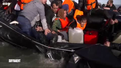 French police FINALLY start slashing migrant boats - thwarting illegals from crossing the Channel