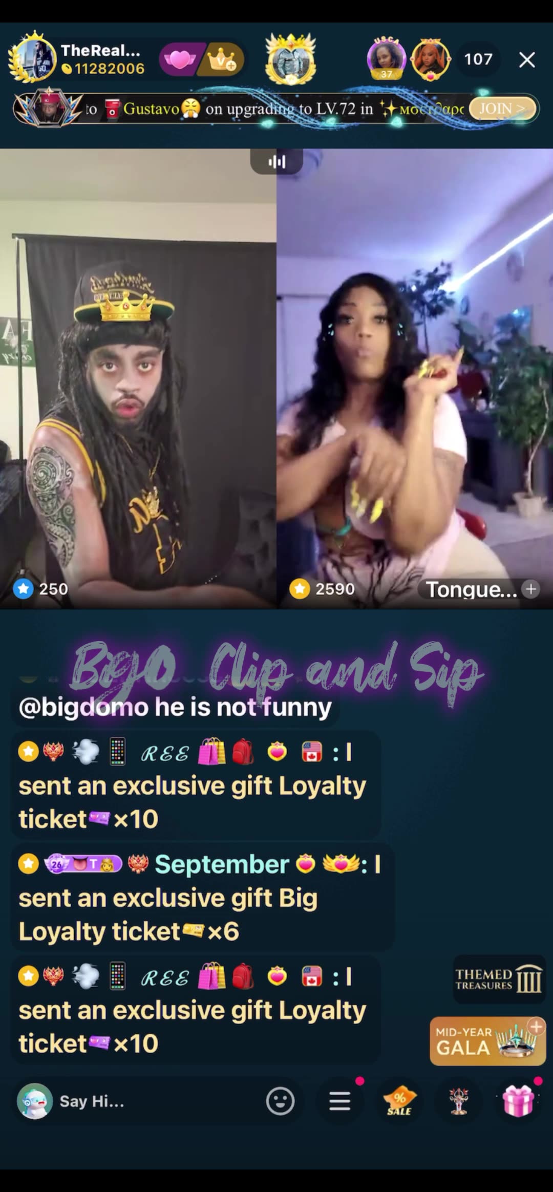 "TheRealBigPapi" dancing on live for TongueTwerk 🤣 7/11/25 #bigoclipandsip