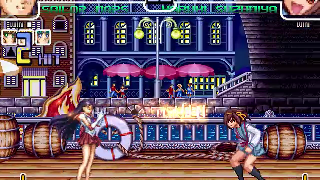 Sailor Moon, Sailor Mars, Sailor Jupiter, and Sailor Mercury (Me) Vs Haruhi