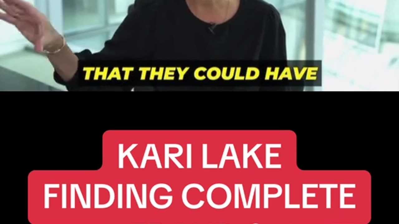 Kari Lake Working On Exposing the Crime