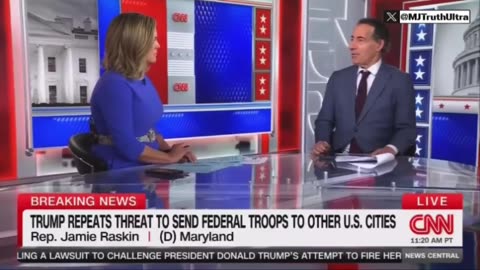 Jamie Raskin is disgusted that President Trump is trying to clean up crime
