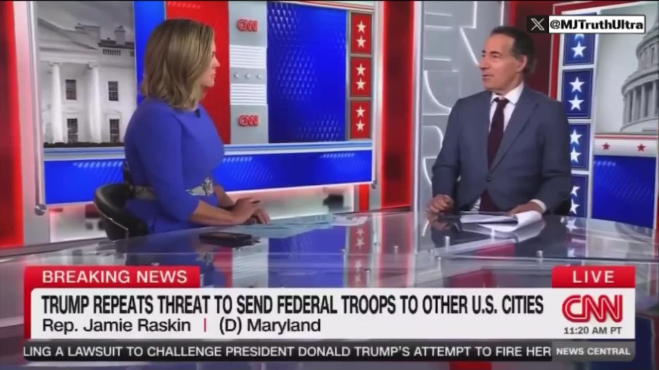 Jamie Raskin is disgusted that President Trump is trying to clean up crime