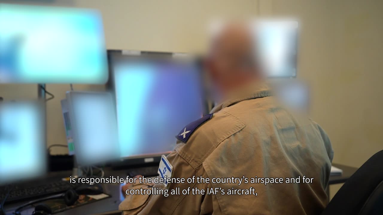 Video announcement of a former commander of the Aerial Control and Flight Surveillance Array: