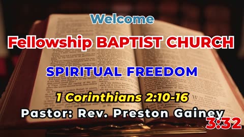 June 29, 2025 SPIRITUAL FREEDOM 1 Corinthians 2:10-16