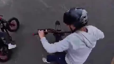 Incredible: Kid GRABS Throttle by Accident… Ebike CRASHES | @JulioStunts #ebike
