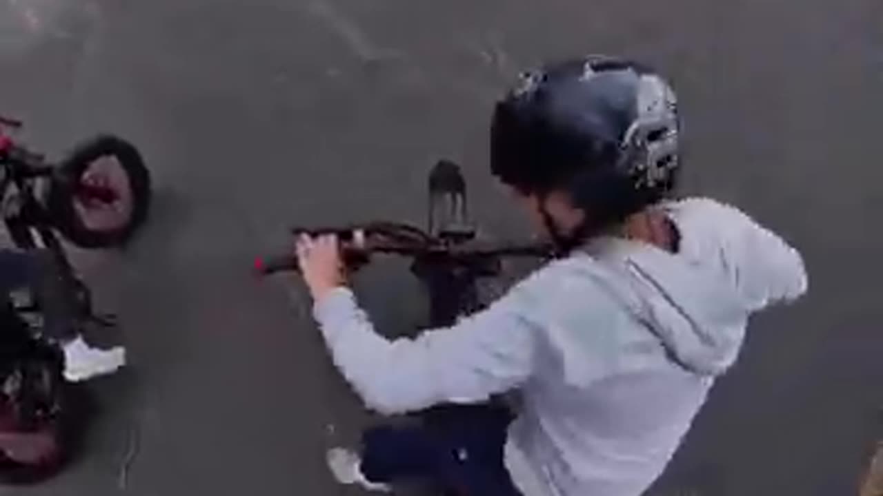 Incredible: Kid GRABS Throttle by Accident… Ebike CRASHES | @JulioStunts #ebike