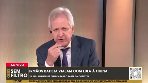 Irmãos Joesley e Wesley Batista viajam com Lula à China. 2023-03-21
