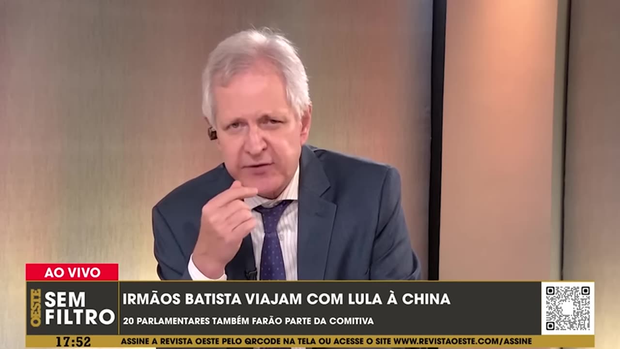 Irmãos Joesley e Wesley Batista viajam com Lula à China. 2023-03-21