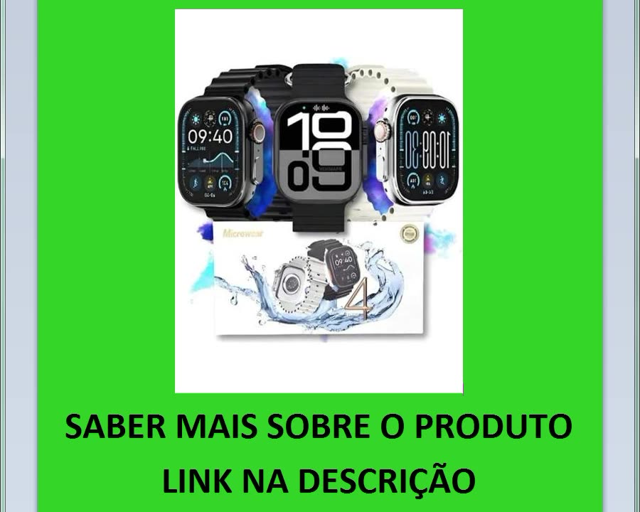 Relógio Smart Watch Ultra U4 Microwear Lançamento 2025 Series