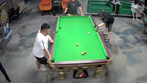 Lucky pool player