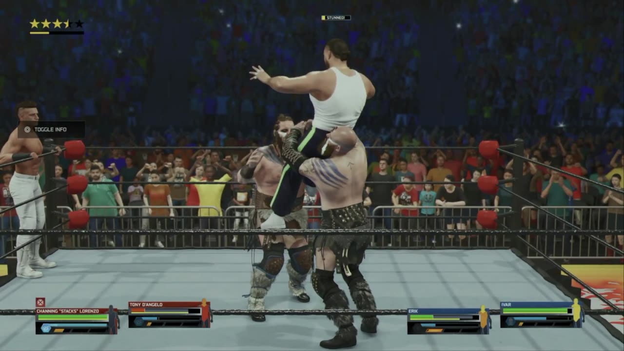 WWE 75 Channing Stacks Lorenzo and Tony D Angelo VS Erik and Ivar
