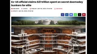 AMERICA SPENT 21 TRILLION ON UNDERGROUND WORLD FOR THE ELITE TO HIDE IN FOR MASS EXTINCTION EVENT
