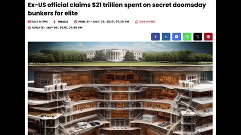 AMERICA SPENT 21 TRILLION ON UNDERGROUND WORLD FOR THE ELITE TO HIDE IN FOR MASS EXTINCTION EVENT