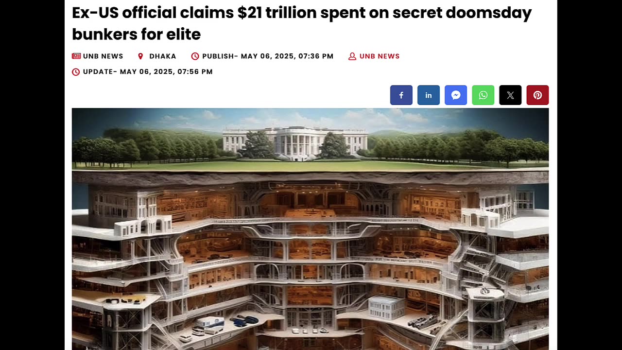 AMERICA SPENT 21 TRILLION ON UNDERGROUND WORLD FOR THE ELITE TO HIDE IN FOR MASS EXTINCTION EVENT