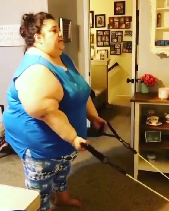 Her consistency for weight loss is admirable