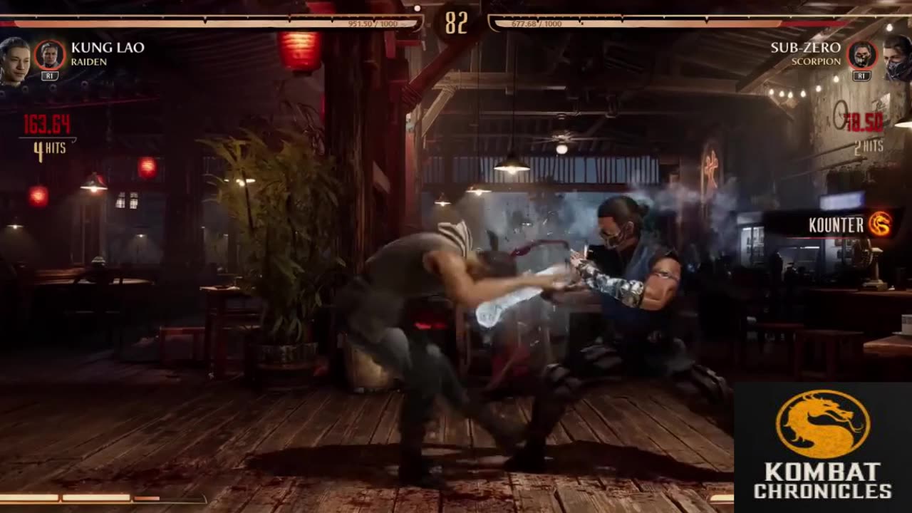 Kung Lao & Raiden vs. Sub-Zero & Scorpion