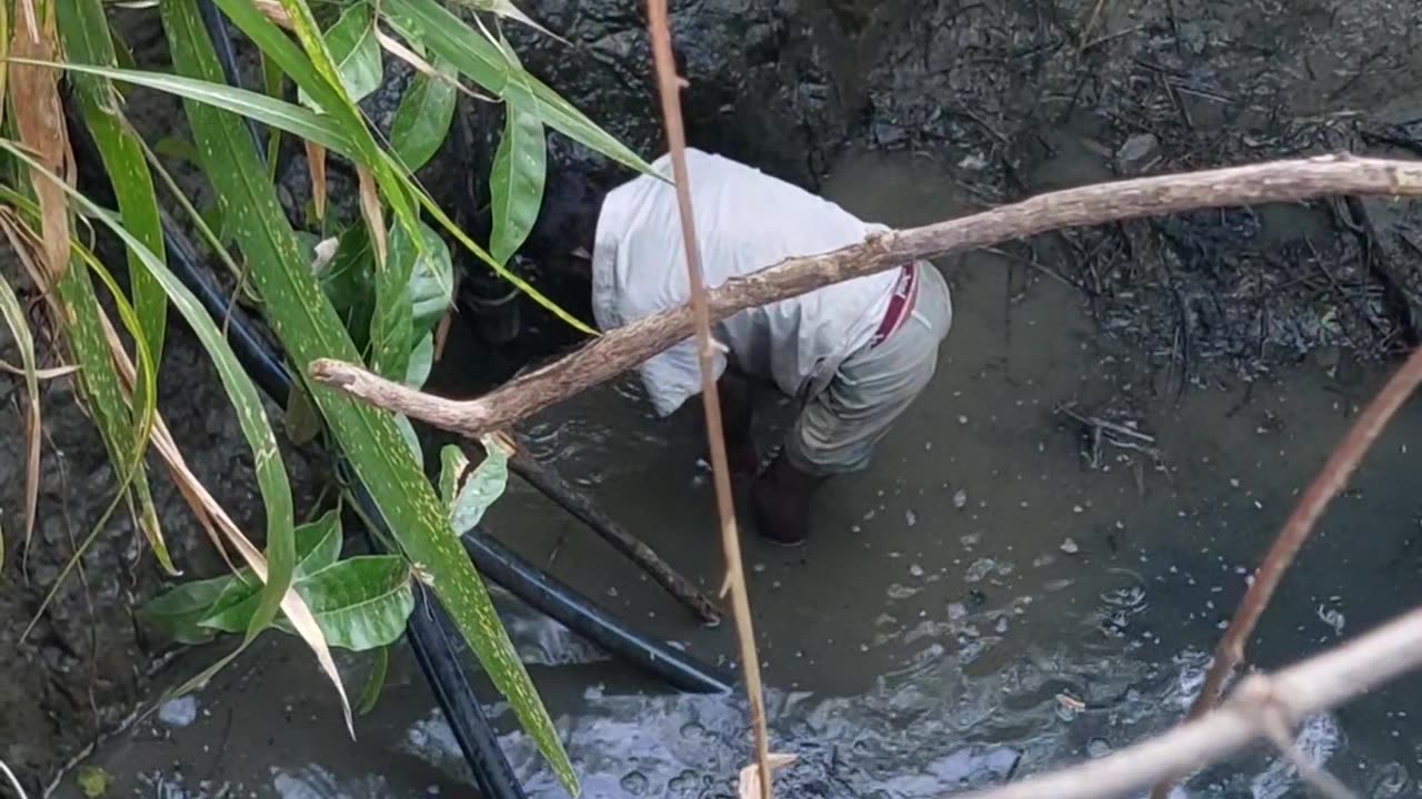 No Motor, No Power! 💧 Taking River Water to Well – Real Village Technique 🔧 | MUST WATCH