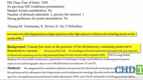 The CDC/FDA Simpsonwood Criminal Coverup - PART 7