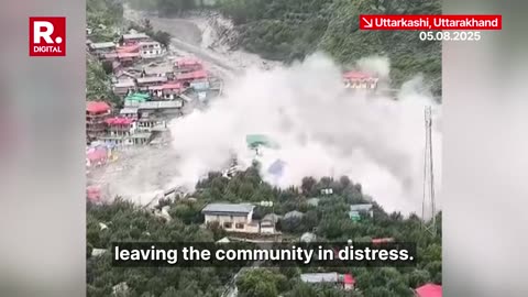 New Video From Dharali Captures The Aftermath Of Uttarkashi Cloudburst And Bed Of Mud
