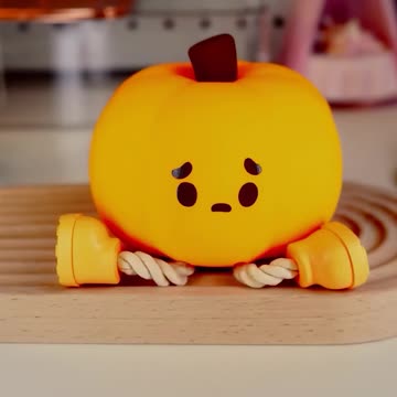 USB Rechargeable Pumpkin LED Night Light with Timer