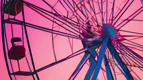 Twilight Ferris wheel