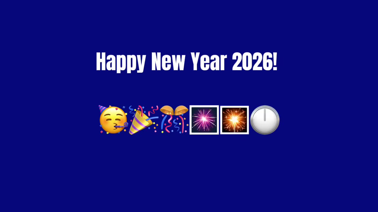 Happy New Year 2026! 🥳🎉🎊🎆🎇🕛