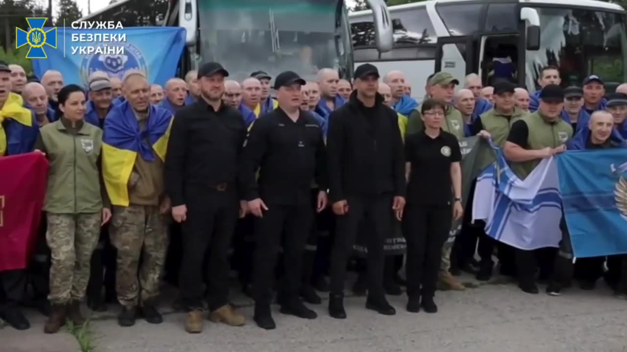 🇺🇦🤗 SBU showed exclusive video of prisoner exchange on June 20